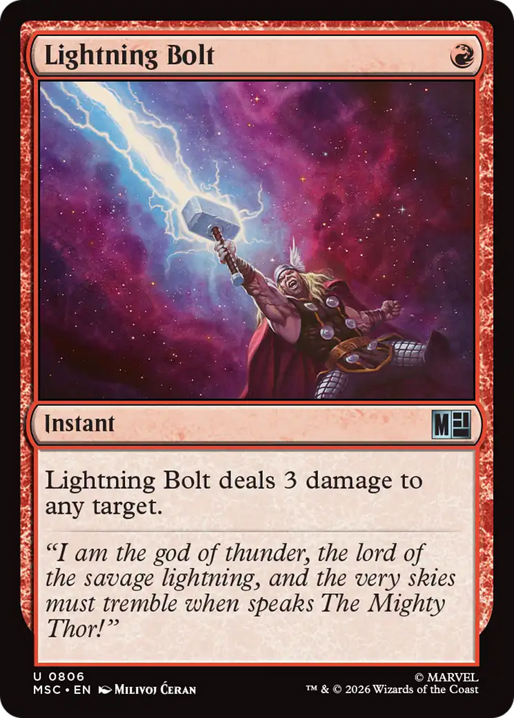 Lightning Bolt [Marvel Super Heroes Commander] | Jack's On Queen
