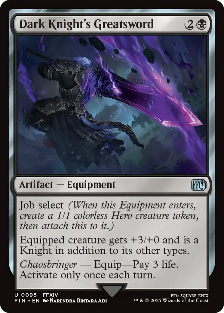 Dark Knight's Greatsword [FINAL FANTASY] | Jack's On Queen