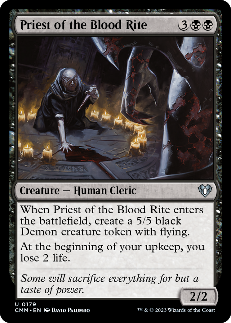 Priest of the Blood Rite [Commander Masters] | Jack's On Queen