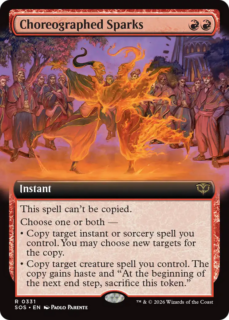 Choreographed Sparks (Extended Art) [Secrets of Strixhaven] | Jack's On Queen