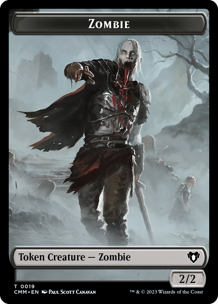 Zombie Token (19) [Commander Masters Tokens] | Jack's On Queen