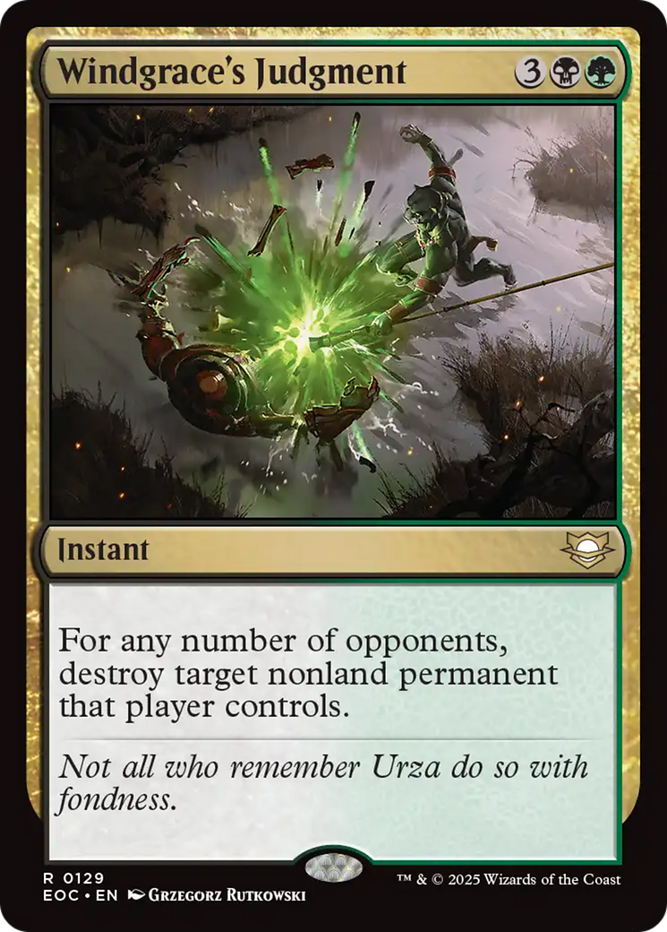 Windgrace's Judgment [Edge of Eternities Commander] | Jack's On Queen