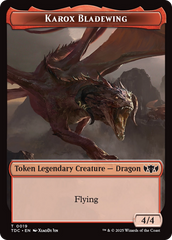 Karox Bladewing // Copy Double-Sided Token [Tarkir: Dragonstorm Commander Tokens] | Jack's On Queen
