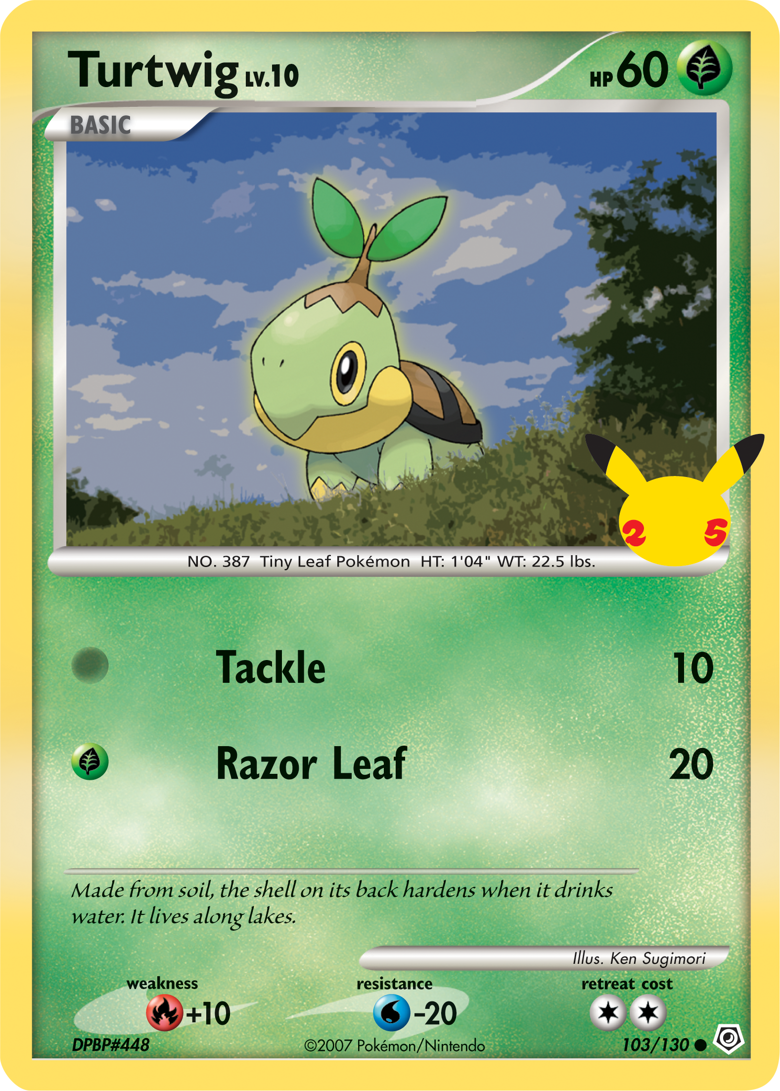 Turtwig (103/130) (Jumbo Card) [First Partner Pack] | Jack's On Queen