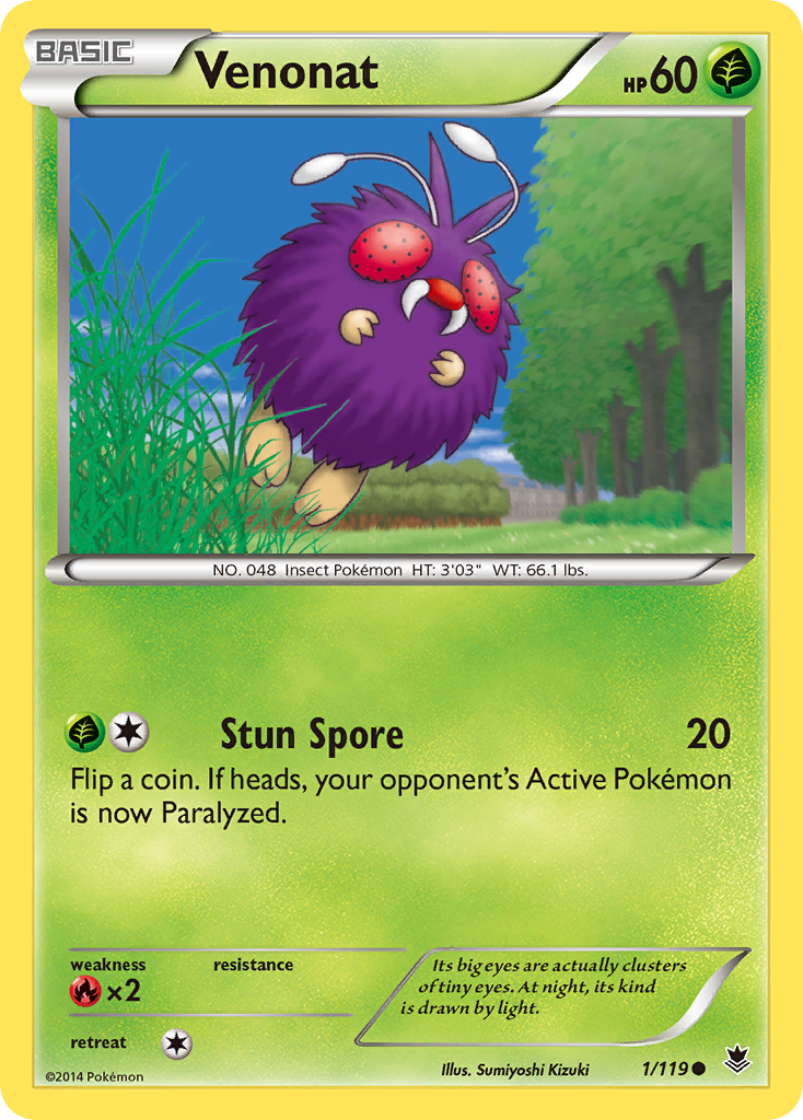 Venonat (1/119) [XY: Phantom Forces] | Jack's On Queen