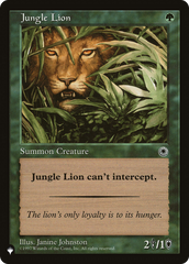 Jungle Lion [The List Reprints] | Jack's On Queen