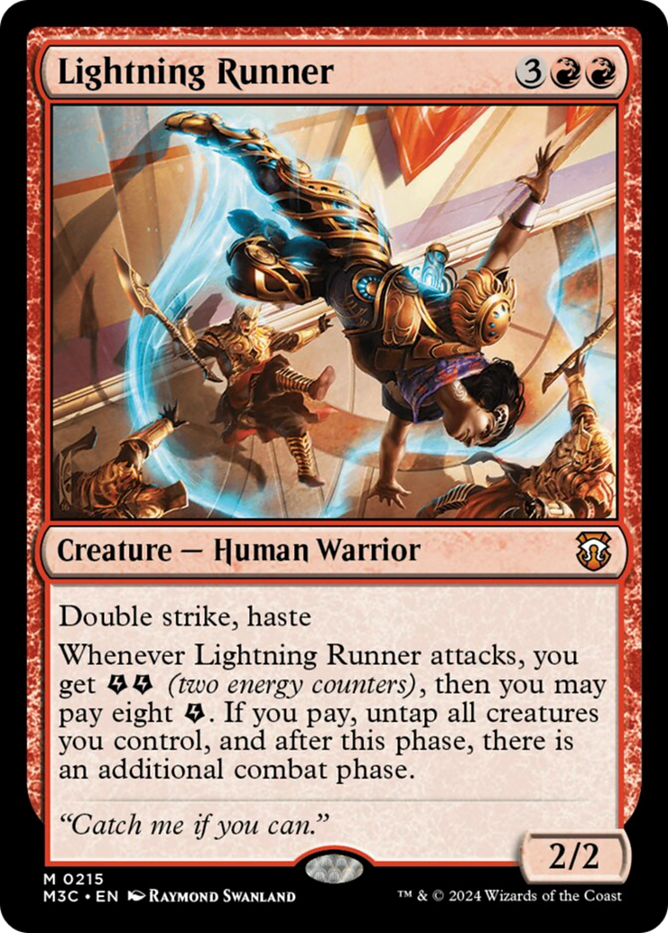 Lightning Runner (Ripple Foil) [Modern Horizons 3 Commander] | Jack's On Queen