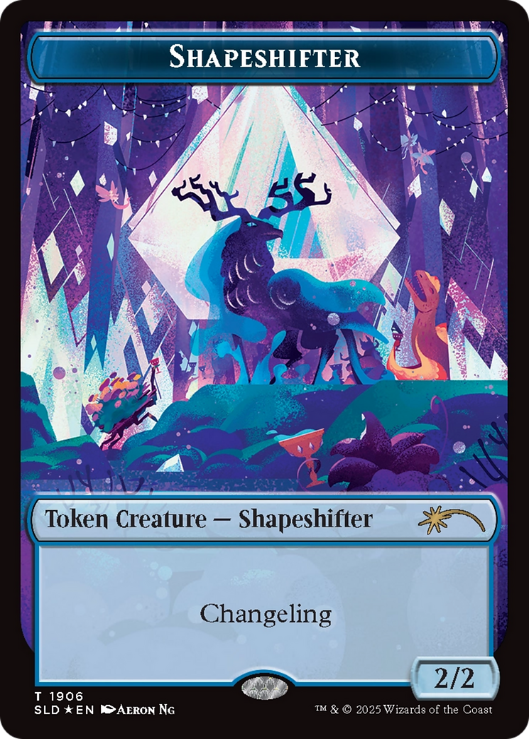Shapeshifter Token (1906) (Double Rainbow Foil) [Secret Lair Drop Series] | Jack's On Queen