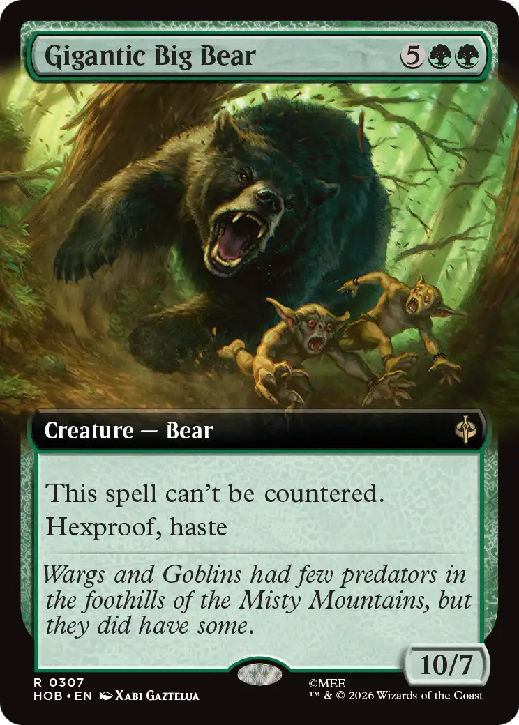Gigantic Big Bear (Extended Art) [The Hobbit] | Jack's On Queen
