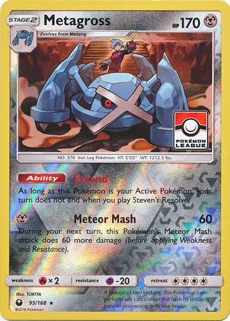 Metagross (95/168) (League Promo) [Sun & Moon: Celestial Storm] | Jack's On Queen