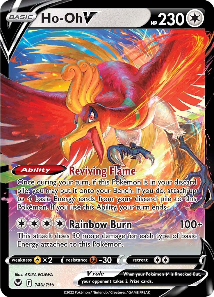 Ho-oh V (140/195) [Sword & Shield: Silver Tempest] | Jack's On Queen