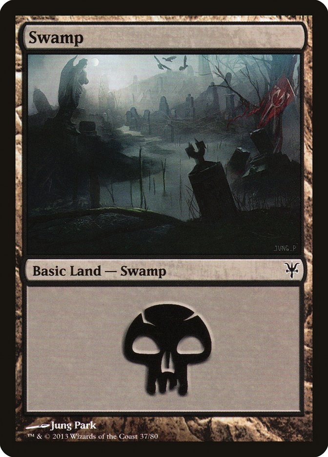 Swamp (37) [Duel Decks: Sorin vs. Tibalt] | Jack's On Queen