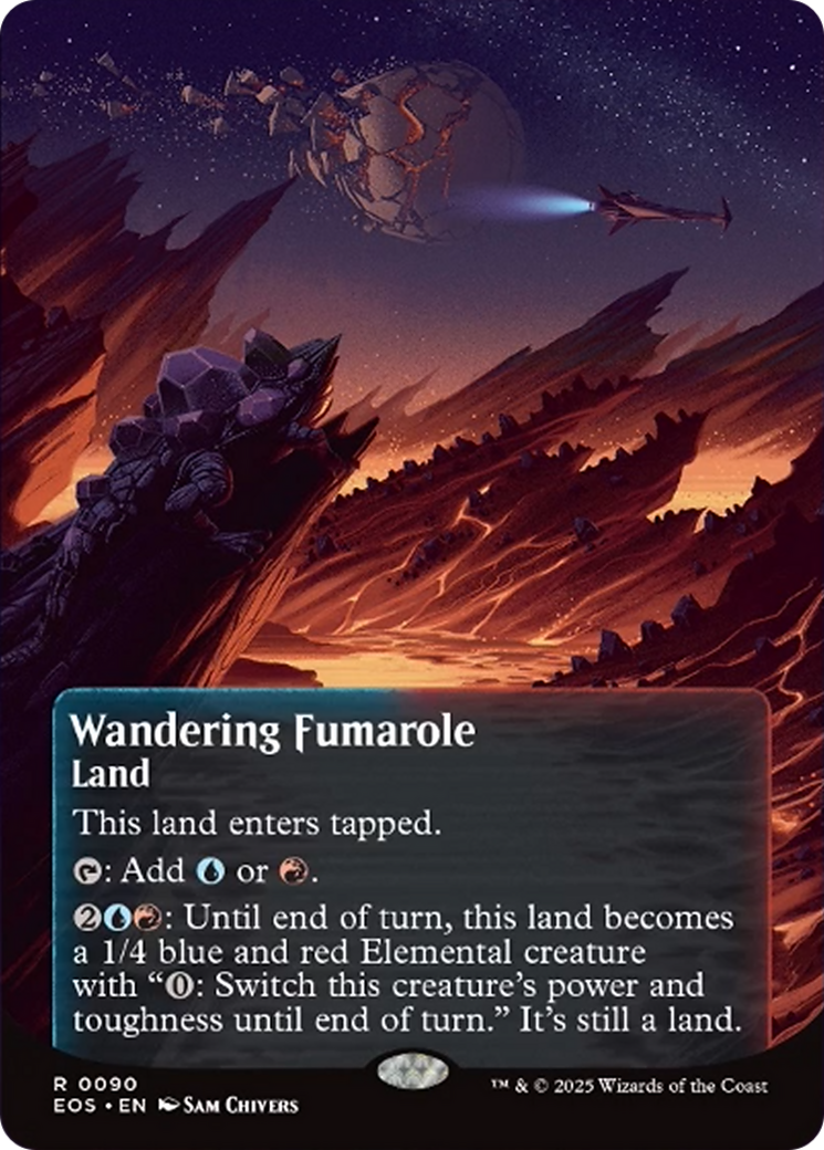 Wandering Fumarole (0090) (Borderless) [Edge of Eternities: Stellar Sights] | Jack's On Queen