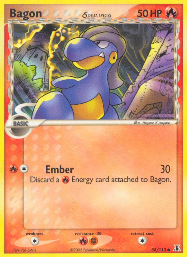 Bagon (58/113) (Delta Species) [EX: Delta Species] | Jack's On Queen
