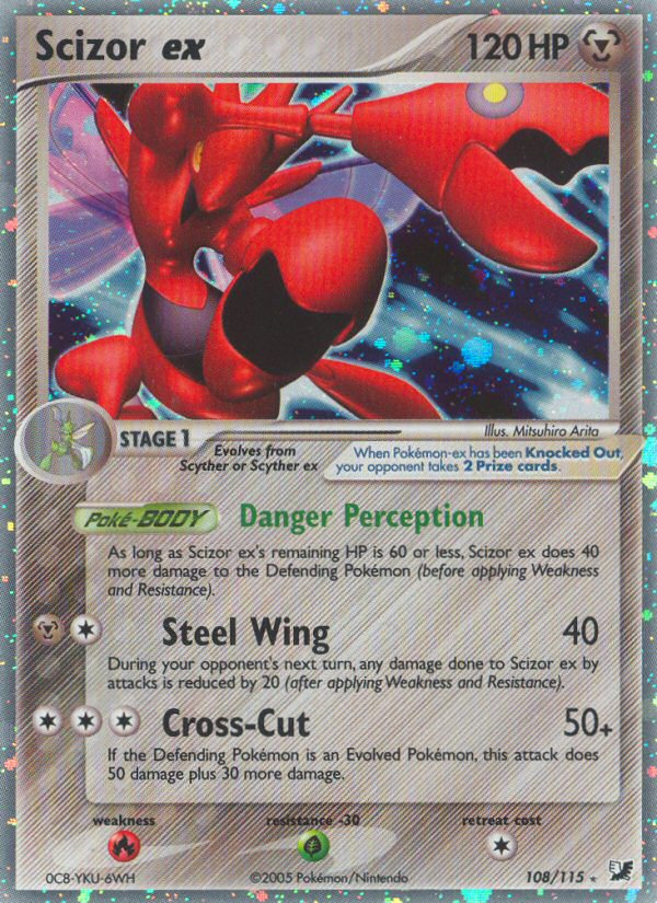 Scizor ex (108/115) [EX: Unseen Forces] | Jack's On Queen