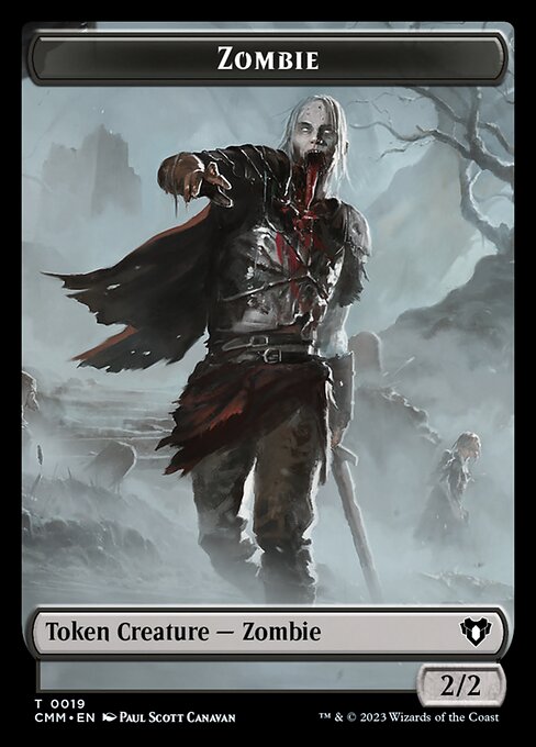 Clue // Zombie (0019) Double-Sided Token [Commander Masters Tokens] | Jack's On Queen
