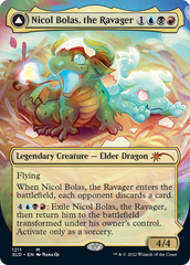 Nicol Bolas, the Ravager // Nicol Bolas, the Arisen (Display Commander) (Borderless) [Secret Lair: From Cute to Brute] | Jack's On Queen