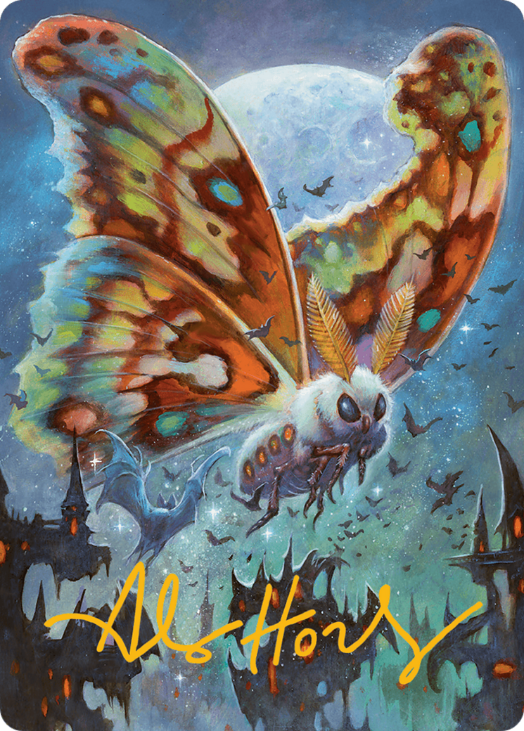 Luminous Broodmoth Art Card (Gold-Stamped Signature) [Bloomburrow Art Series] | Jack's On Queen