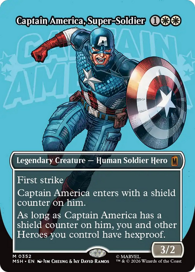 Captain America, Super-Soldier (Borderless) (0352) [Marvel Super Heroes] | Jack's On Queen