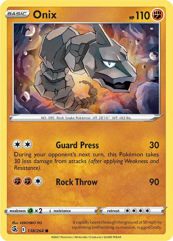 Onix (138/264) [Sword & Shield: Fusion Strike] | Jack's On Queen