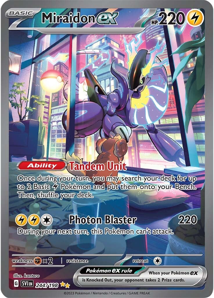 Miraidon ex (244/198) [Scarlet & Violet: Base Set] | Jack's On Queen