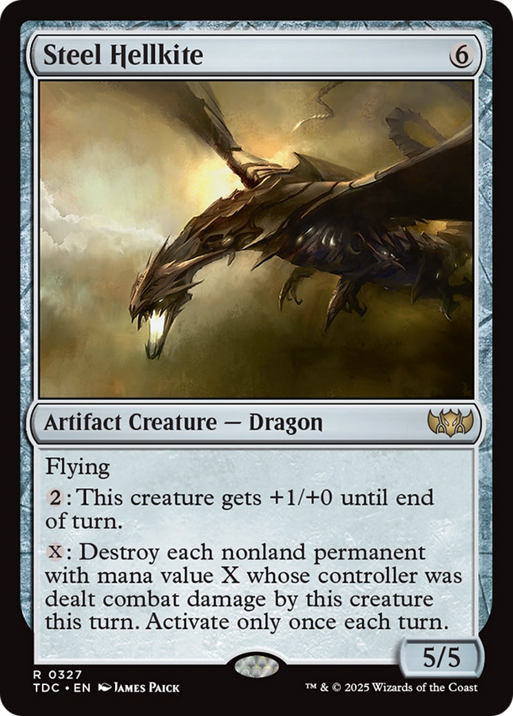 Steel Hellkite [Tarkir: Dragonstorm Commander] | Jack's On Queen