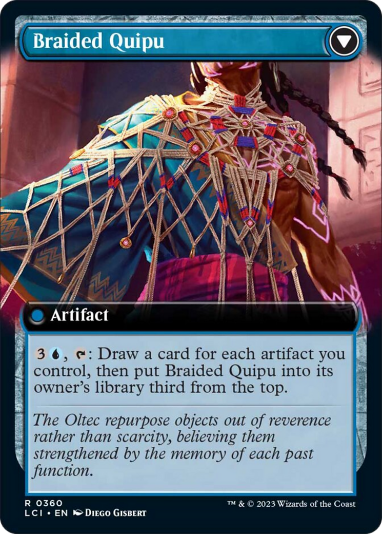 Braided Net // Braided Quipu (Extended Art) [The Lost Caverns of Ixalan] | Jack's On Queen