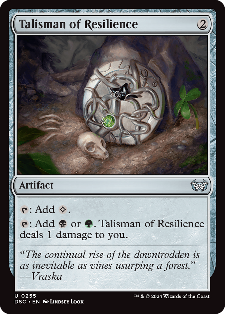 Talisman of Resilience [Duskmourn: House of Horror Commander] | Jack's On Queen