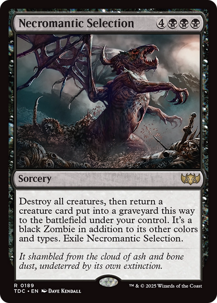 Necromantic Selection [Tarkir: Dragonstorm Commander] | Jack's On Queen