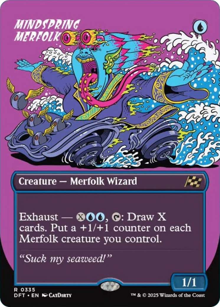 Mindspring Merfolk (Borderless) [Aetherdrift] | Jack's On Queen