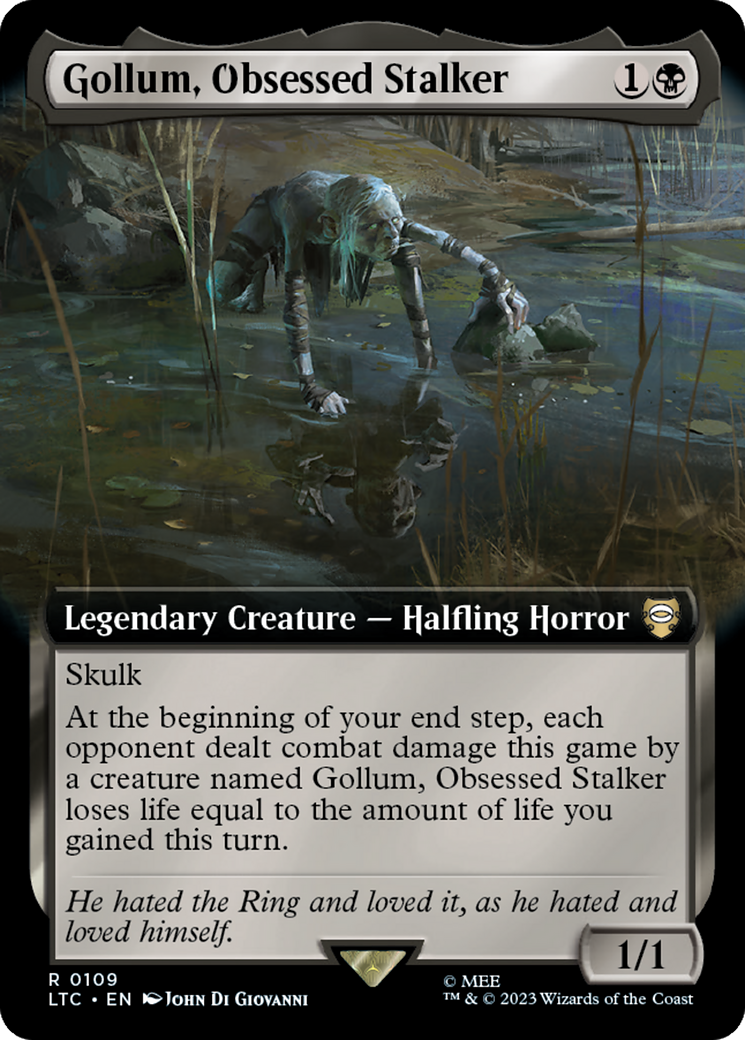 Gollum, Obsessed Stalker (Extended Art) [The Lord of the Rings: Tales of Middle-Earth Commander] | Jack's On Queen