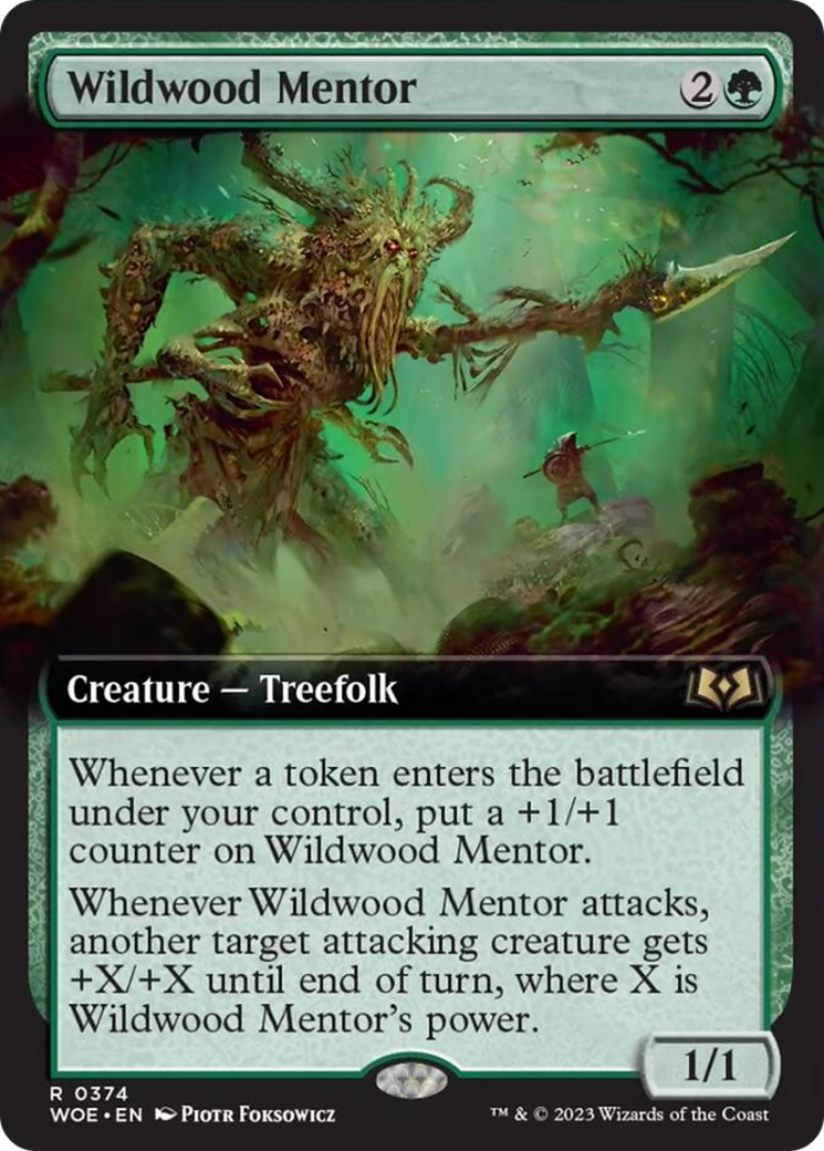 Wildwood Mentor (Extended Art) [Wilds of Eldraine] | Jack's On Queen