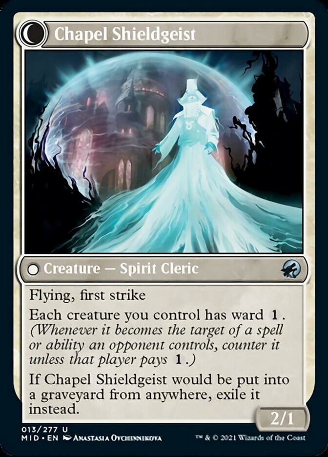 Chaplain of Alms // Chapel Shieldgeist [Innistrad: Midnight Hunt] | Jack's On Queen