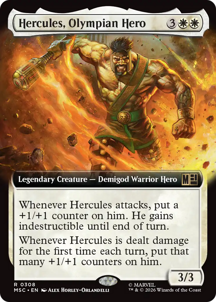 Hercules, Olympian Hero (Extended Art) [Marvel Super Heroes Commander] | Jack's On Queen