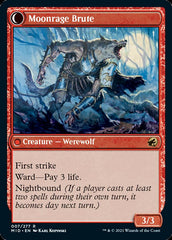 Brutal Cathar // Moonrage Brute [Innistrad: Midnight Hunt] | Jack's On Queen