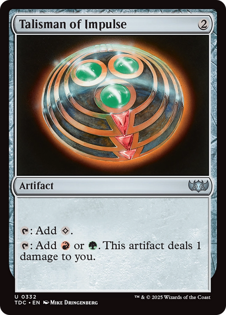 Talisman of Impulse [Tarkir: Dragonstorm Commander] | Jack's On Queen