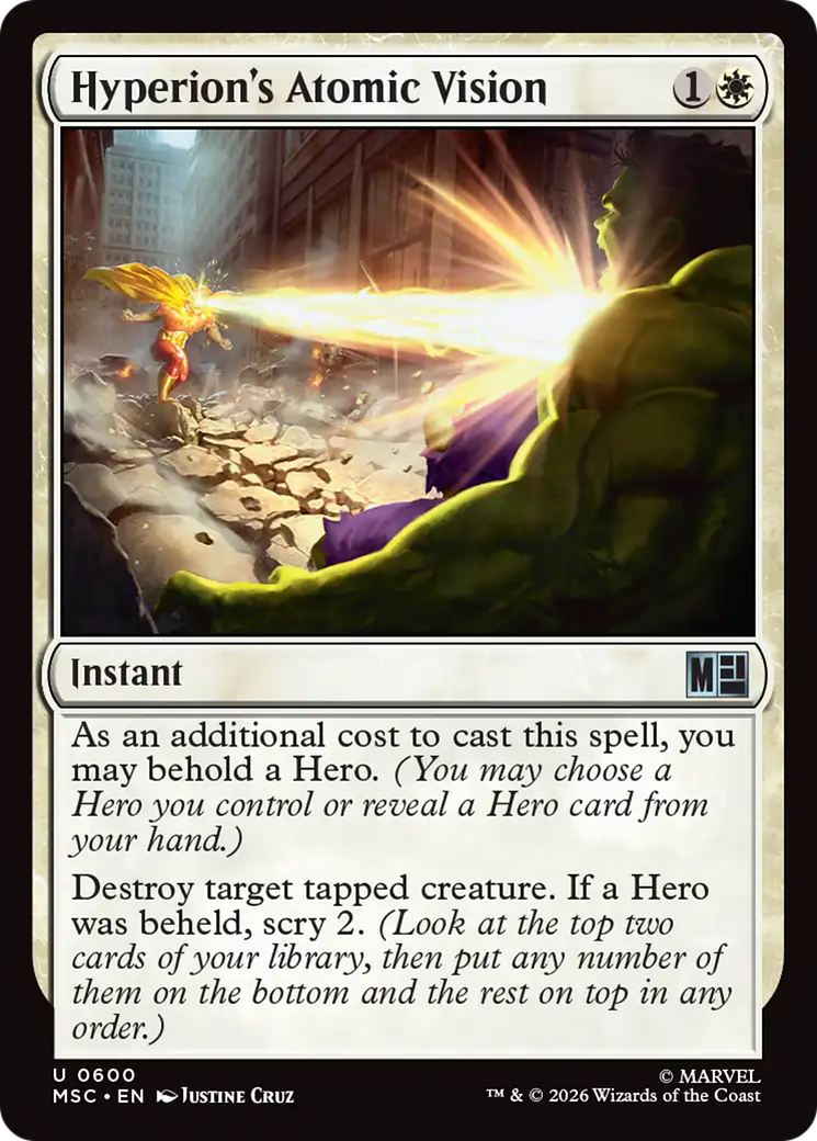 Hyperion's Atomic Vision [Marvel Super Heroes Commander] | Jack's On Queen