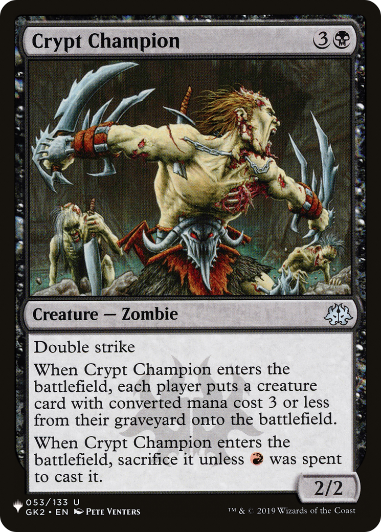 Crypt Champion [The List Reprints] | Jack's On Queen