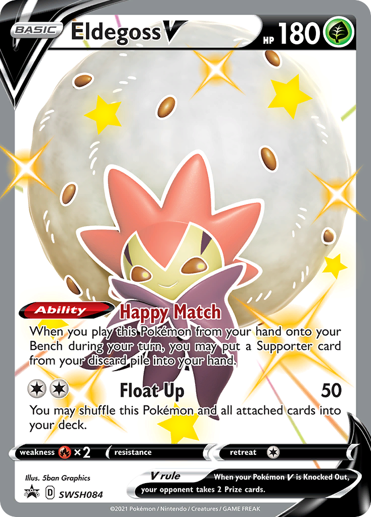 Eldegoss V (SWSH084) (Jumbo Card) [Sword & Shield: Black Star Promos] | Jack's On Queen