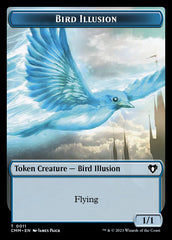 Thopter // Bird Illusion Double-Sided Token [Commander Masters Tokens] | Jack's On Queen