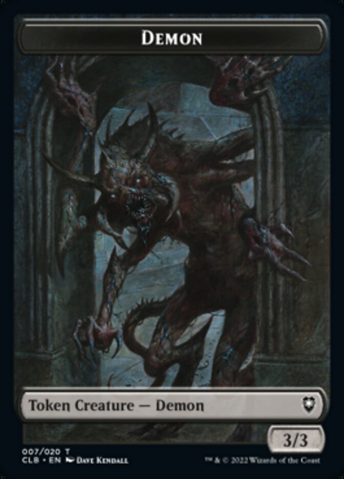 Demon Token [Commander Legends: Battle for Baldur's Gate Tokens] | Jack's On Queen
