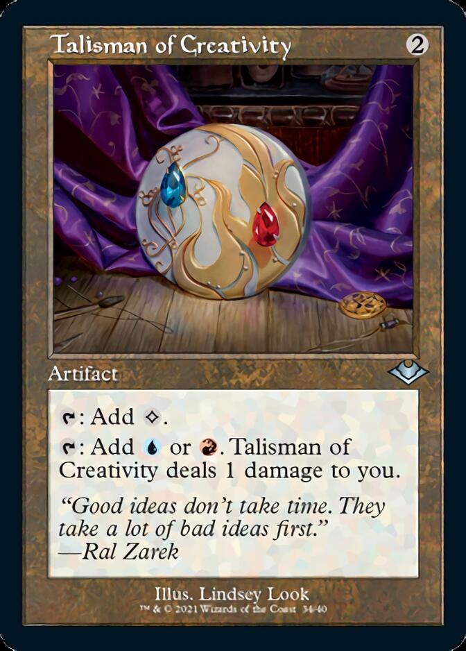Talisman of Creativity (Retro Foil Etched) [Modern Horizons] | Jack's On Queen