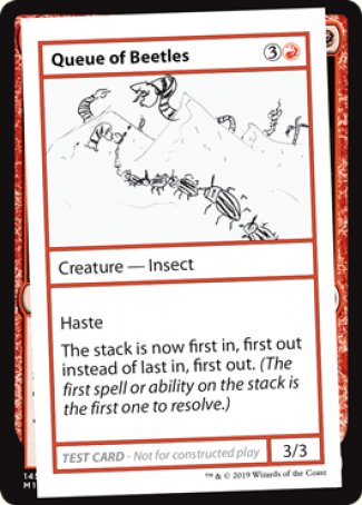 Queue of Beetles (2021 Edition) [Mystery Booster Playtest Cards] | Jack's On Queen