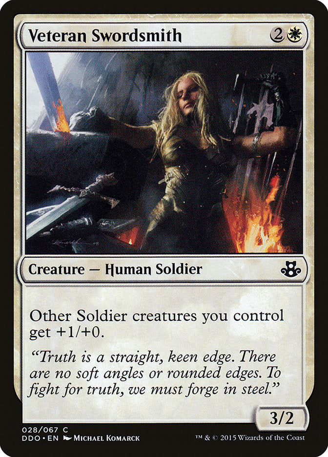Veteran Swordsmith [Duel Decks: Elspeth vs. Kiora] | Jack's On Queen