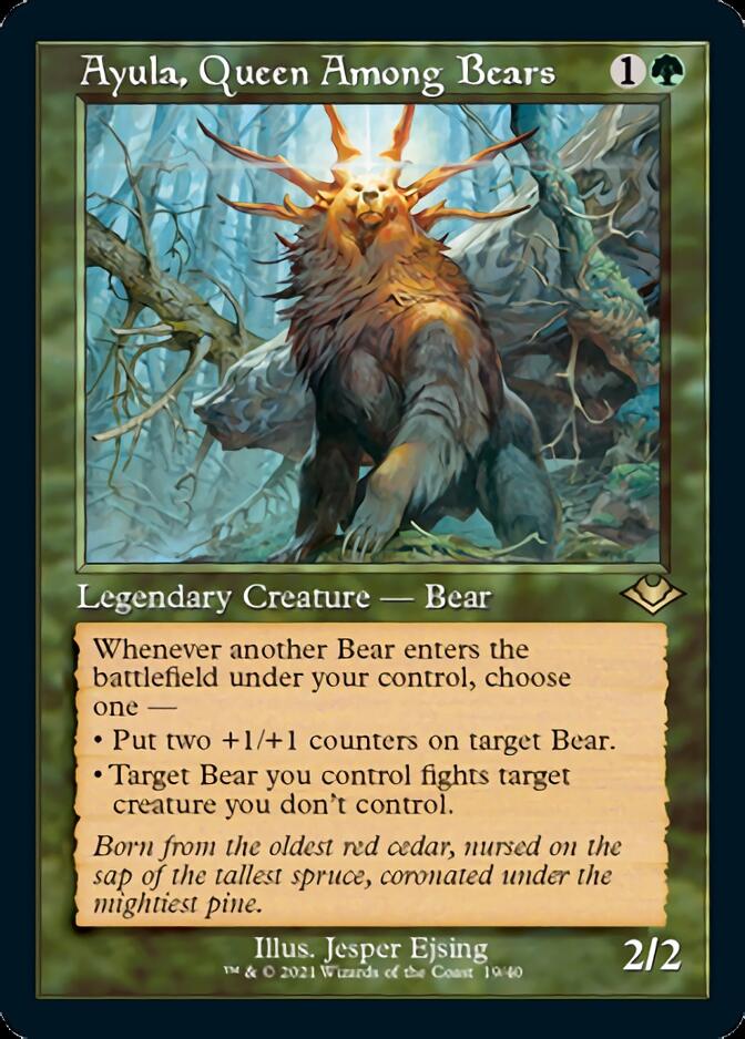 Ayula, Queen Among Bears (Retro Foil Etched) [Modern Horizons] | Jack's On Queen