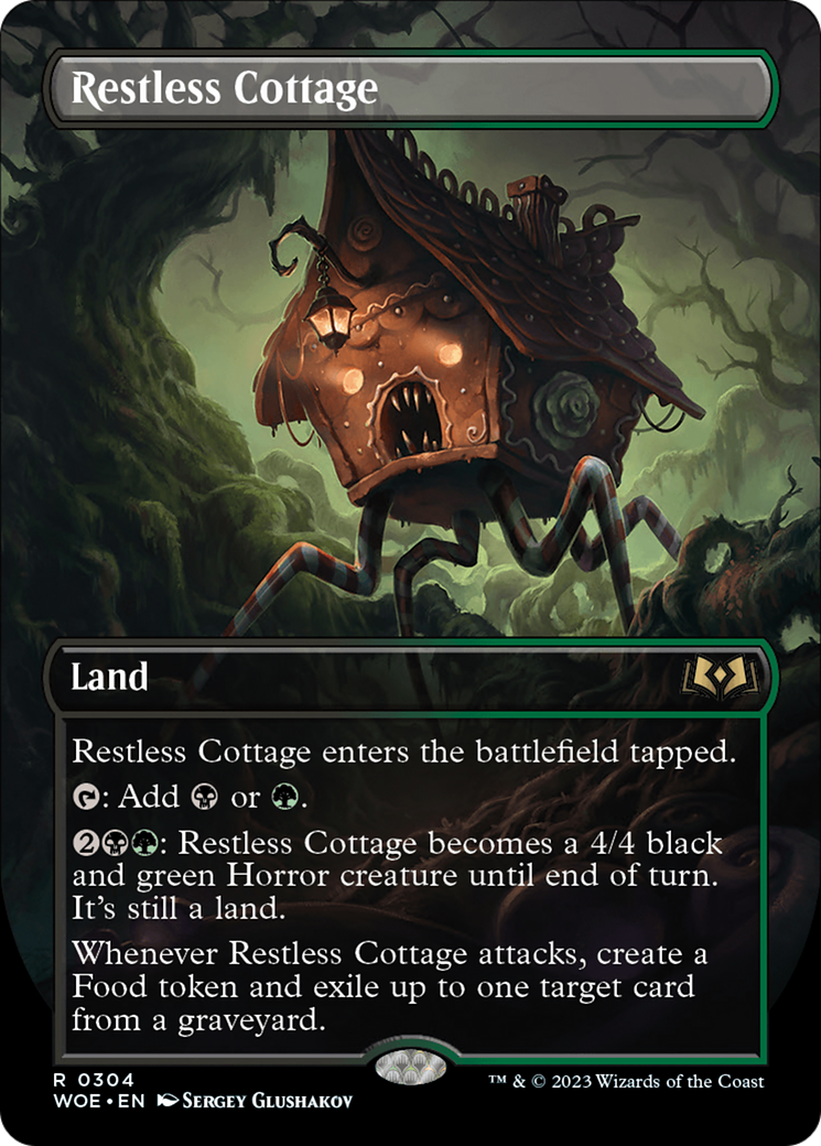 Restless Cottage (Borderless Alternate Art) [Wilds of Eldraine] | Jack's On Queen