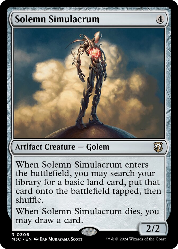 Solemn Simulacrum (Ripple Foil) [Modern Horizons 3 Commander] | Jack's On Queen