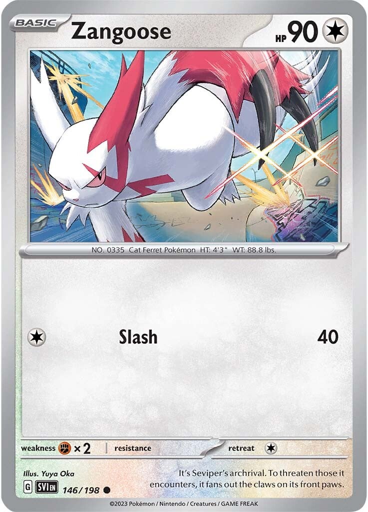 Zangoose (146/198) [Scarlet & Violet: Base Set] | Jack's On Queen