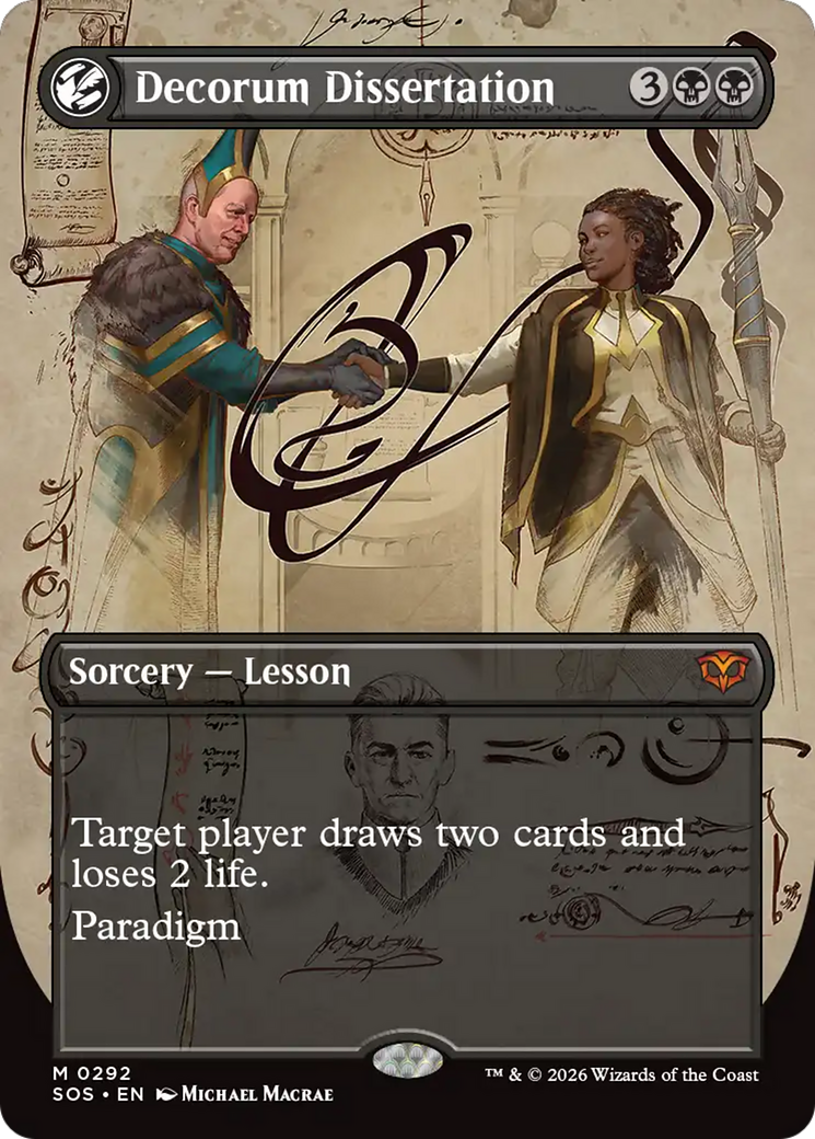 Decorum Dissertation (Borderless) [Secrets of Strixhaven] | Jack's On Queen