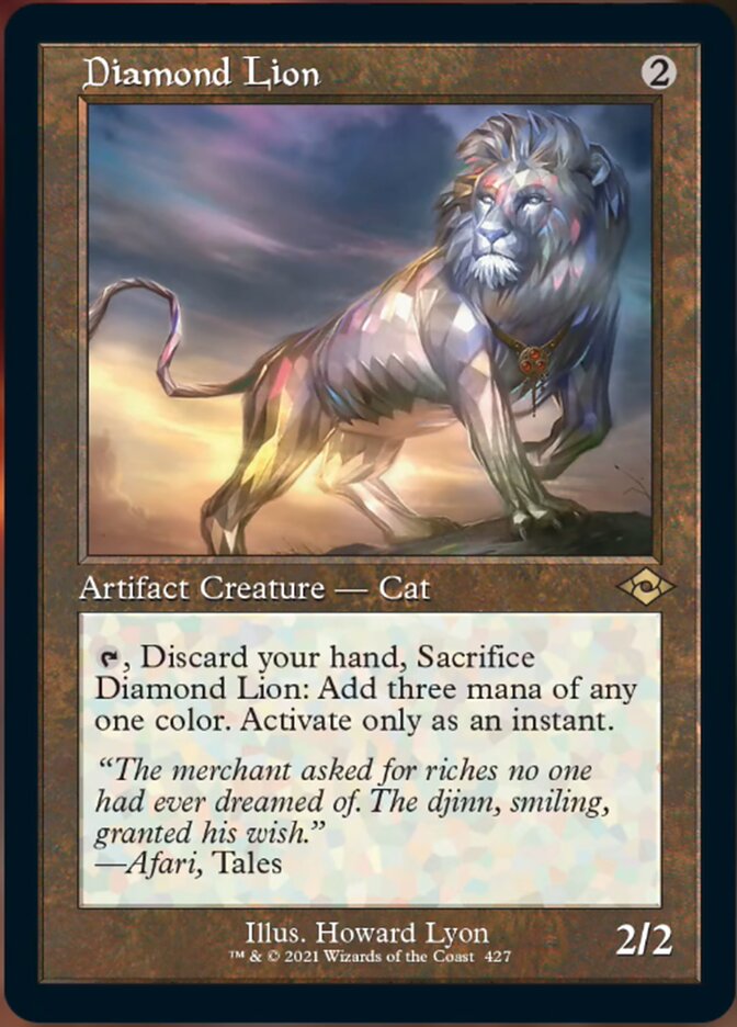 Diamond Lion (Retro Foil Etched) [Modern Horizons 2] | Jack's On Queen